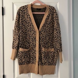 J. Crew Cheetah Cardigan